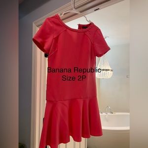 Banana Republic bright pink dress